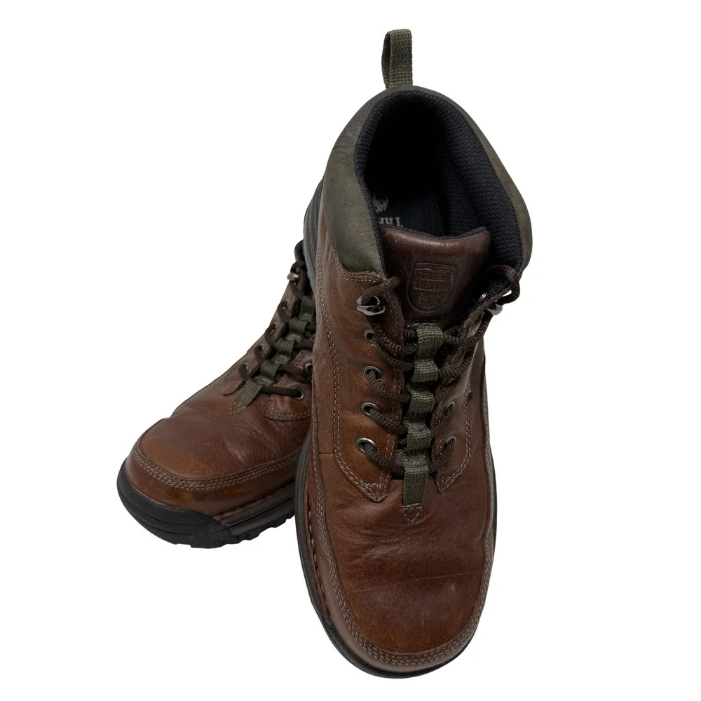 Timberland Trek Travel Mens Brown Leather Hiking Boots 74106 Men's Size 10M